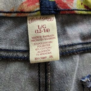 Faded Glory Pants - Colorful Floral Jeggings Faded Glory Pants - Colorful Floral Jeggings